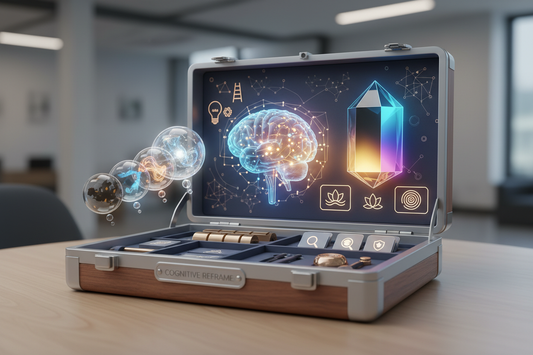 a picture that depicts: The Cognitive Reframe Toolkit: Instant Thought-Changer